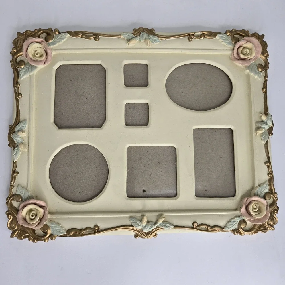 Coquette Shabby Chic 12x10 Multi Photo Frame Romancecore Baroque Rose Victorian